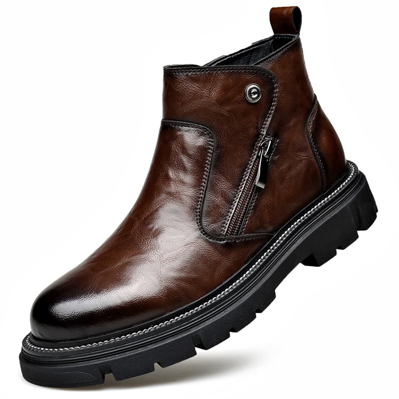 LUOMAIKE Casual Fleece Ankle Boots Men