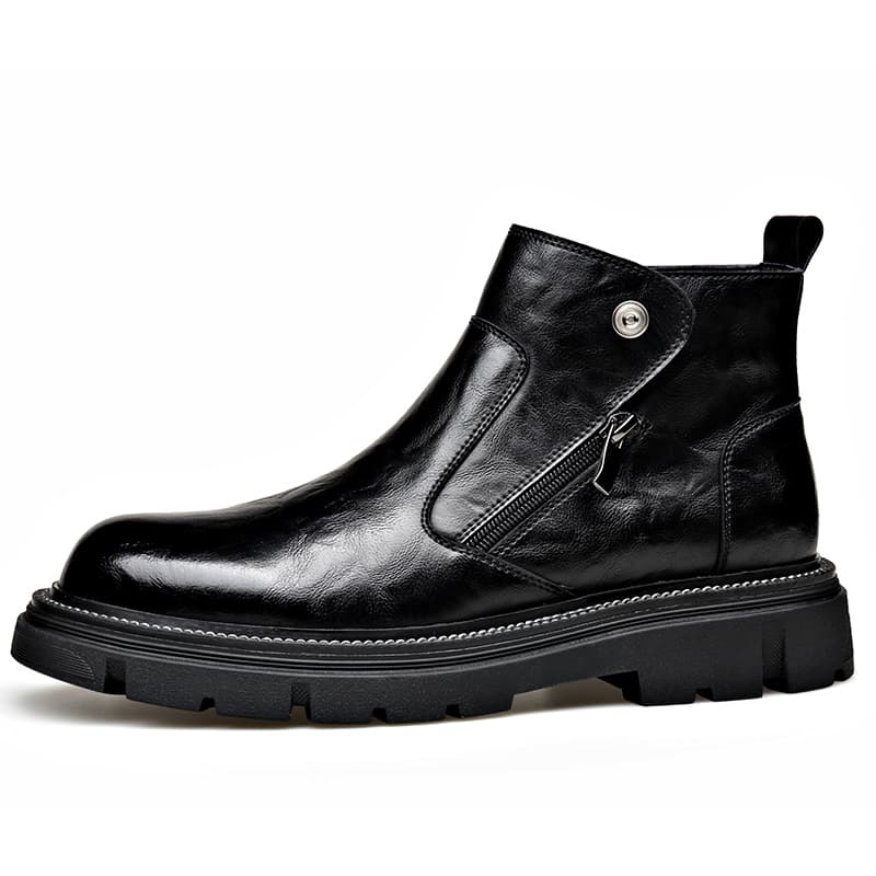 LUOMAIKE Casual Fleece Ankle Boots Men