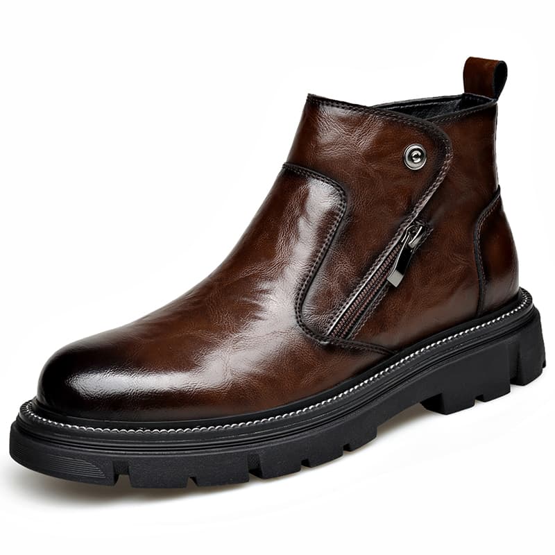 LUOMAIKE Casual Fleece Ankle Boots Men