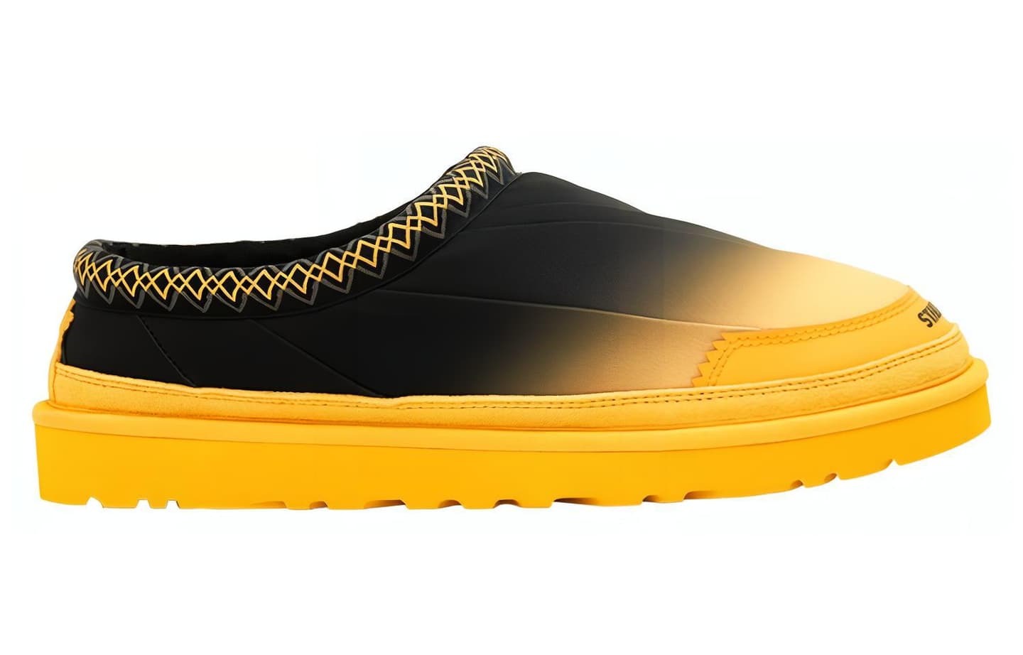 UGG Low Top Casual Shoes Black Yellow
