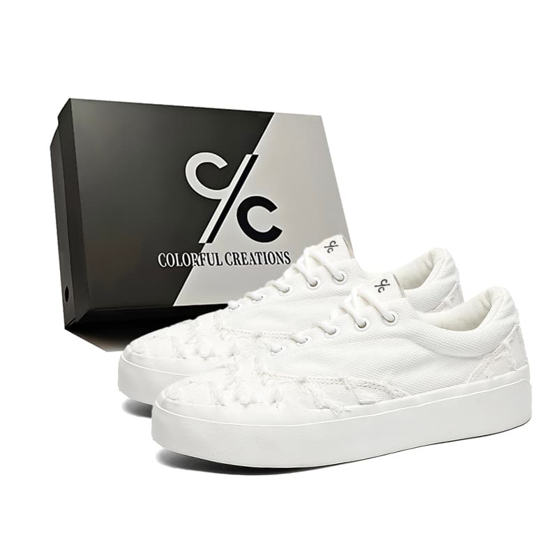 Colorful Creations Checkerboard Tassel Canvas Sneakers