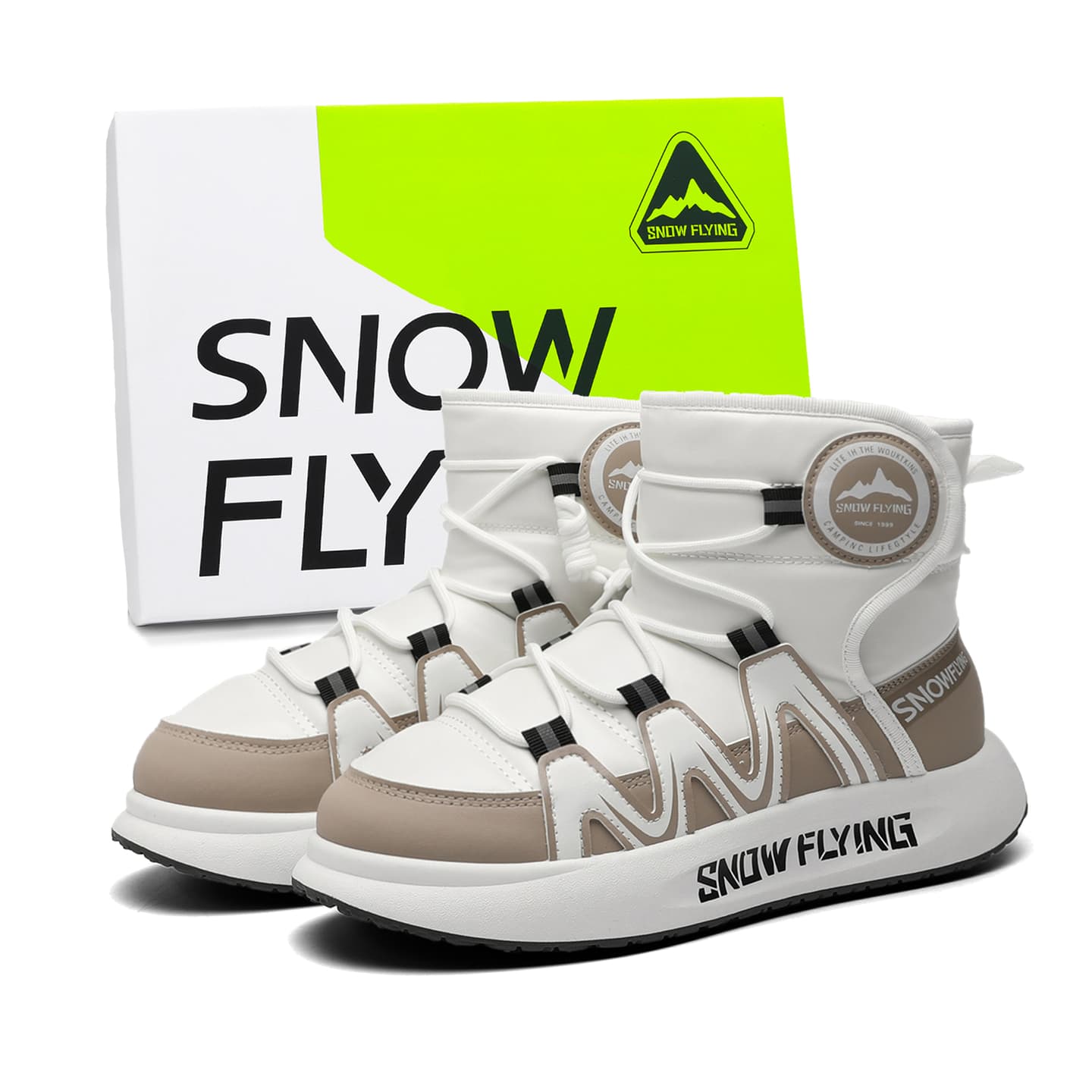 SNOW FLYING