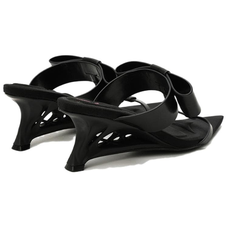 Daphne Lab Sugar-Free Bow Heels Black