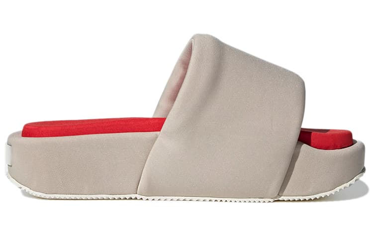 Y-3 Slide Grey Red