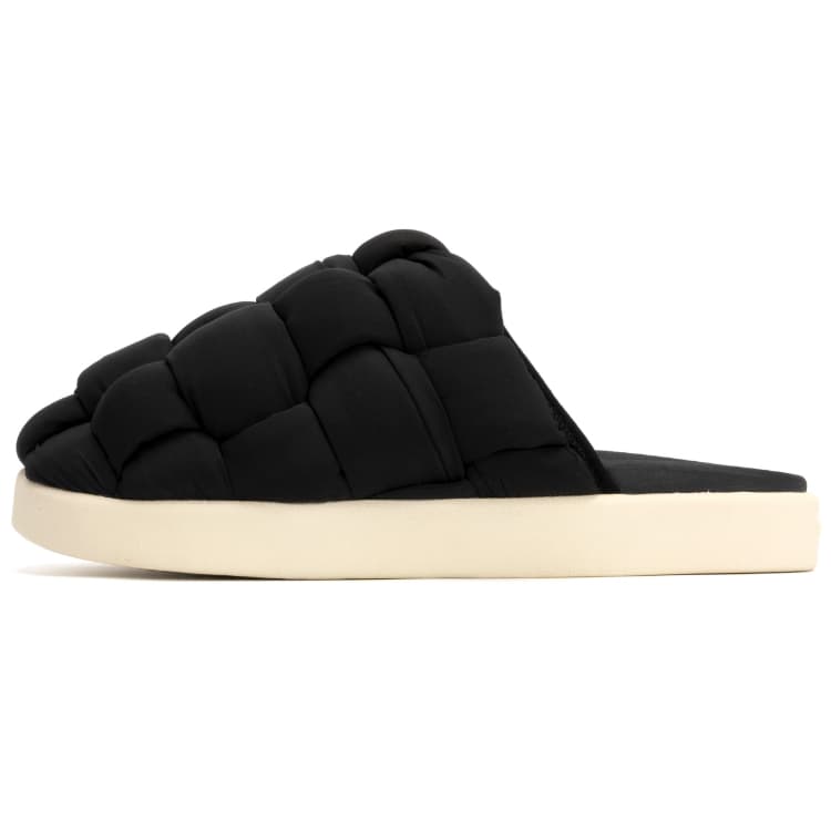 Foot Industry Woven Slides Black