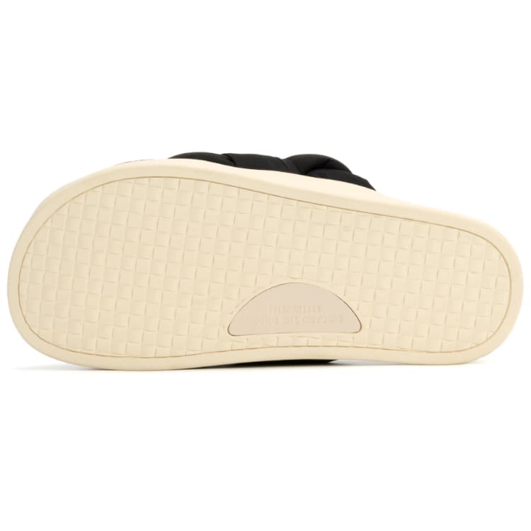 Foot Industry Woven Slides Black