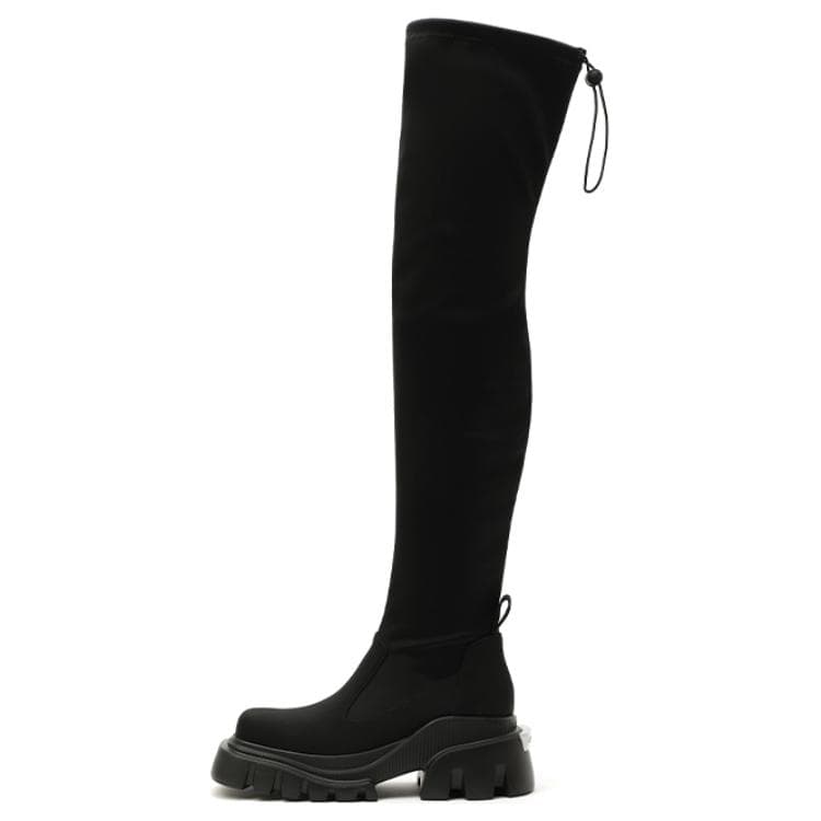 Daphne Lab Over-the-Knee Boots Black