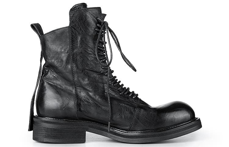 Huànxiàngzhě Original Design High-Top Leather Boots