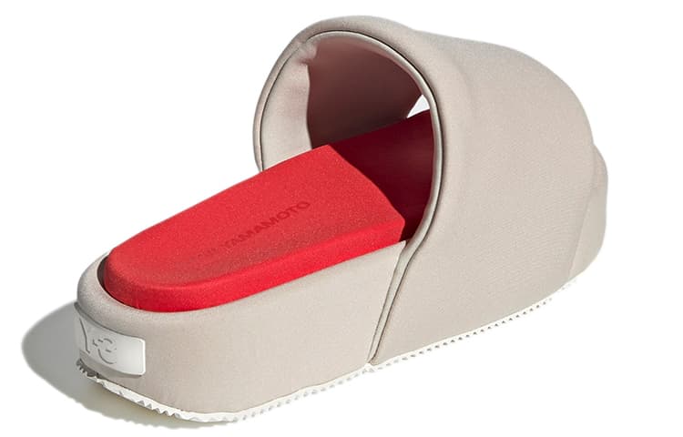 Y-3 Slide Grey Red