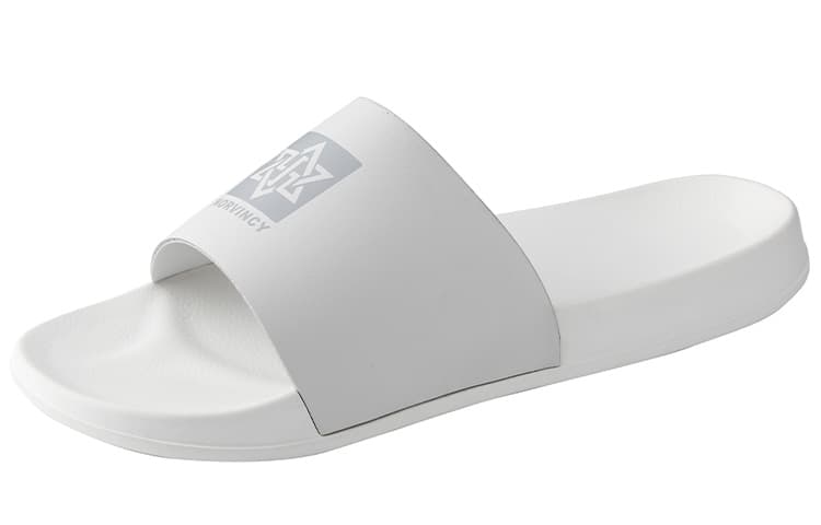 NORVINCY Soft Sole Leather Breathable Slippers White Unisex