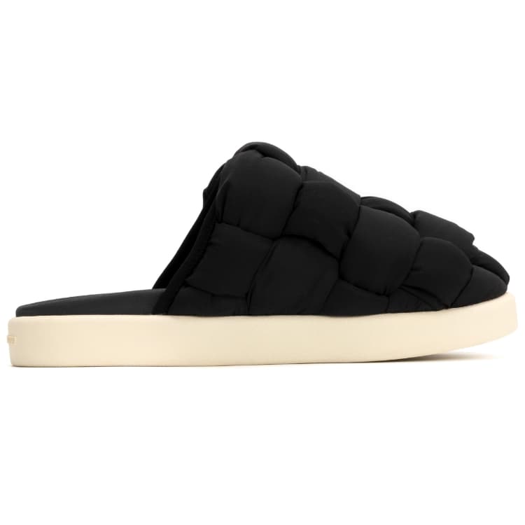 Foot Industry Woven Slides Black