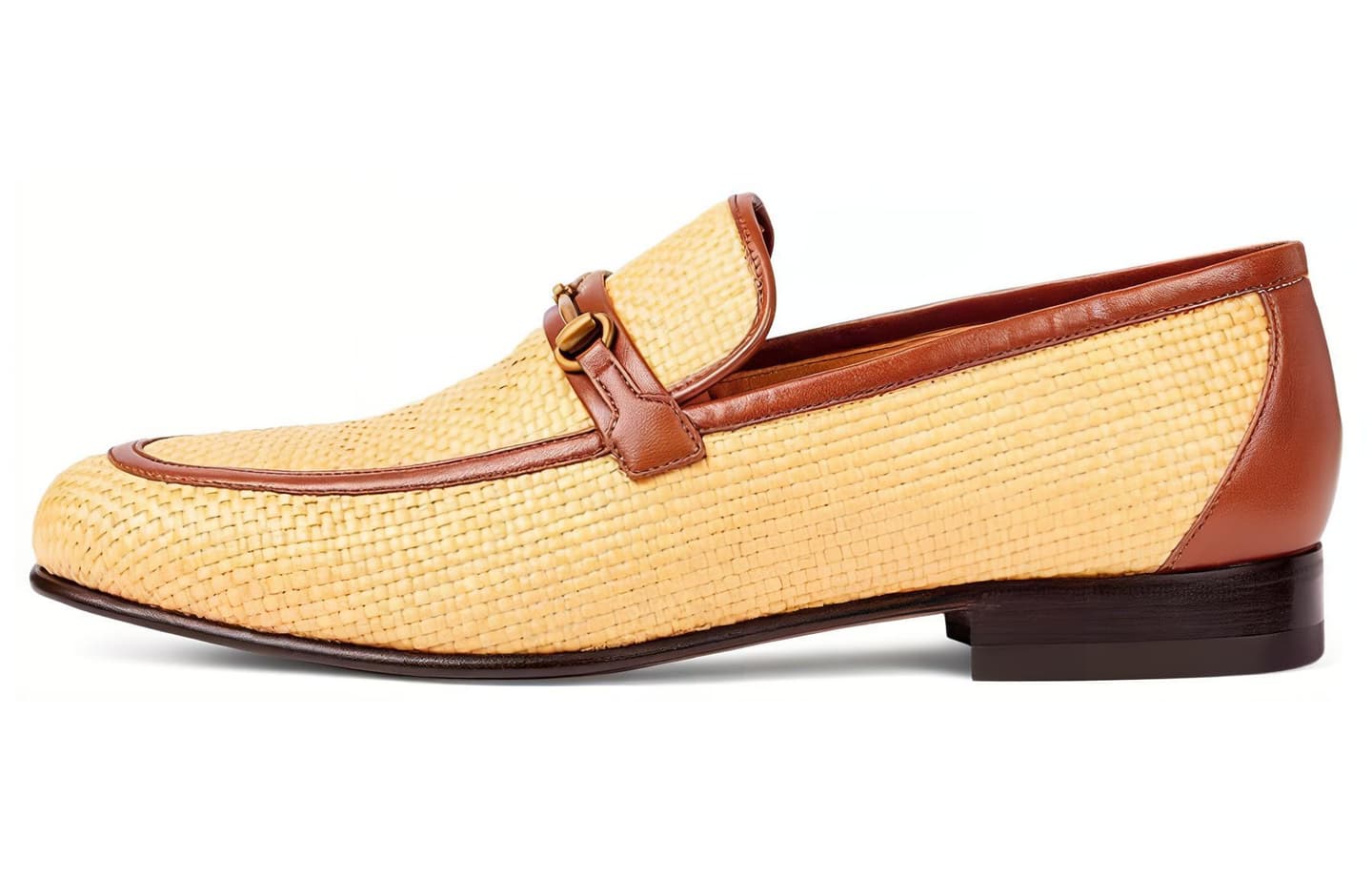 Gucci Leather Slip-On Beige