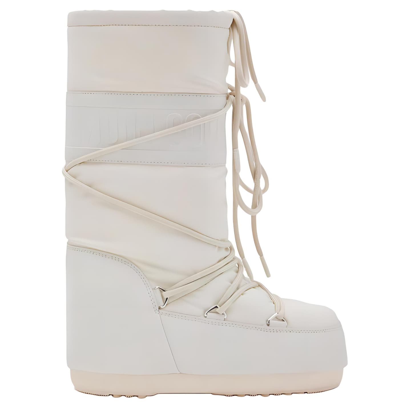 Moon Boot Icon Cross Lace Mid Snow Boot White