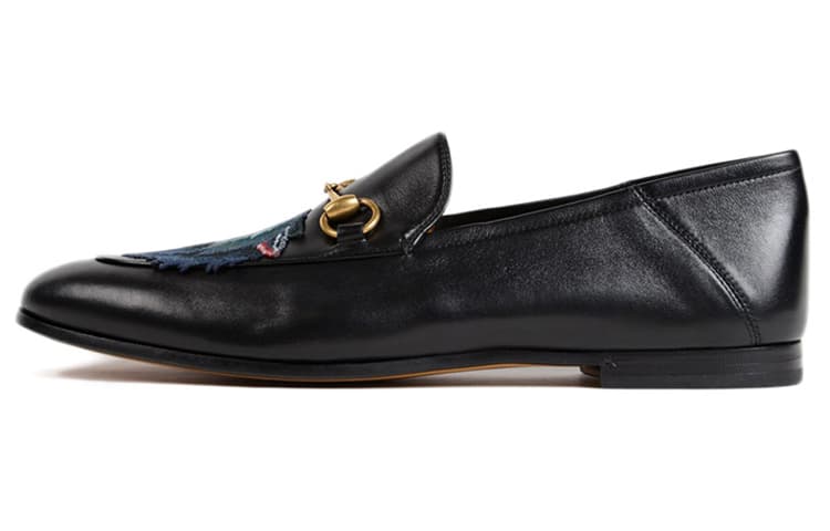 Gucci Printed Leather Sneakers Black