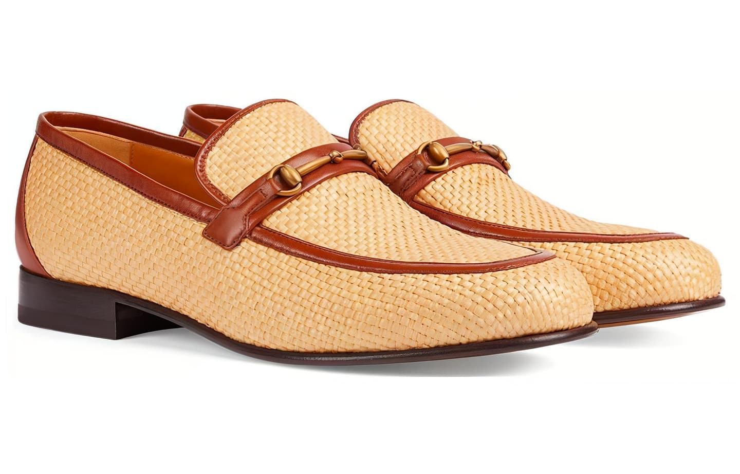 Gucci Leather Slip-On Beige