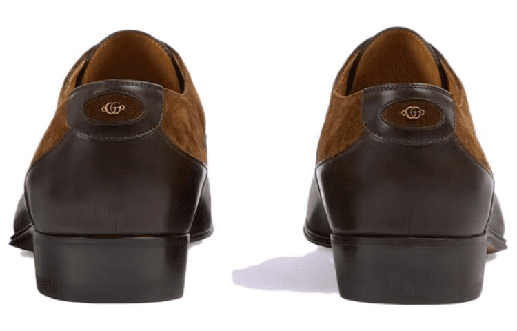 Gucci Leather Low Top Sneakers Brown