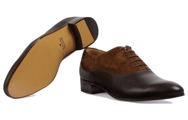 Gucci Leather Low Top Sneakers Brown