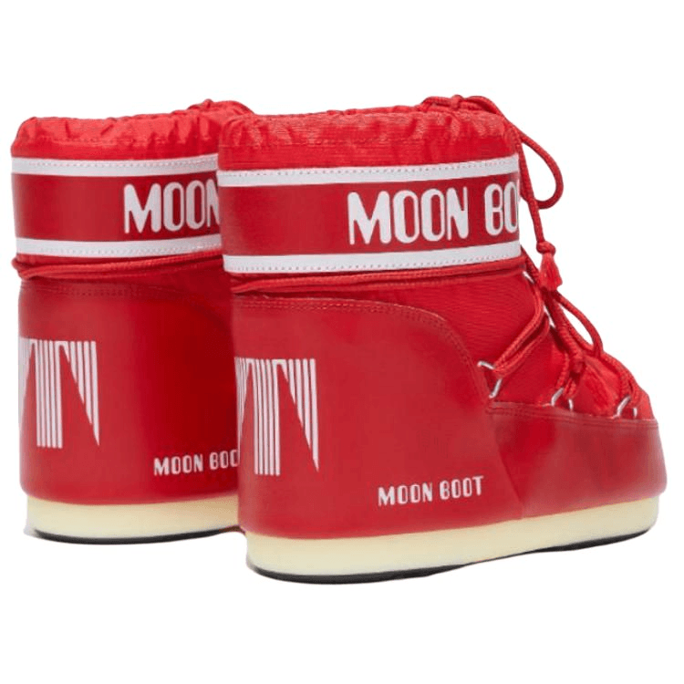 Moon Boot Short Snow Boots Red White