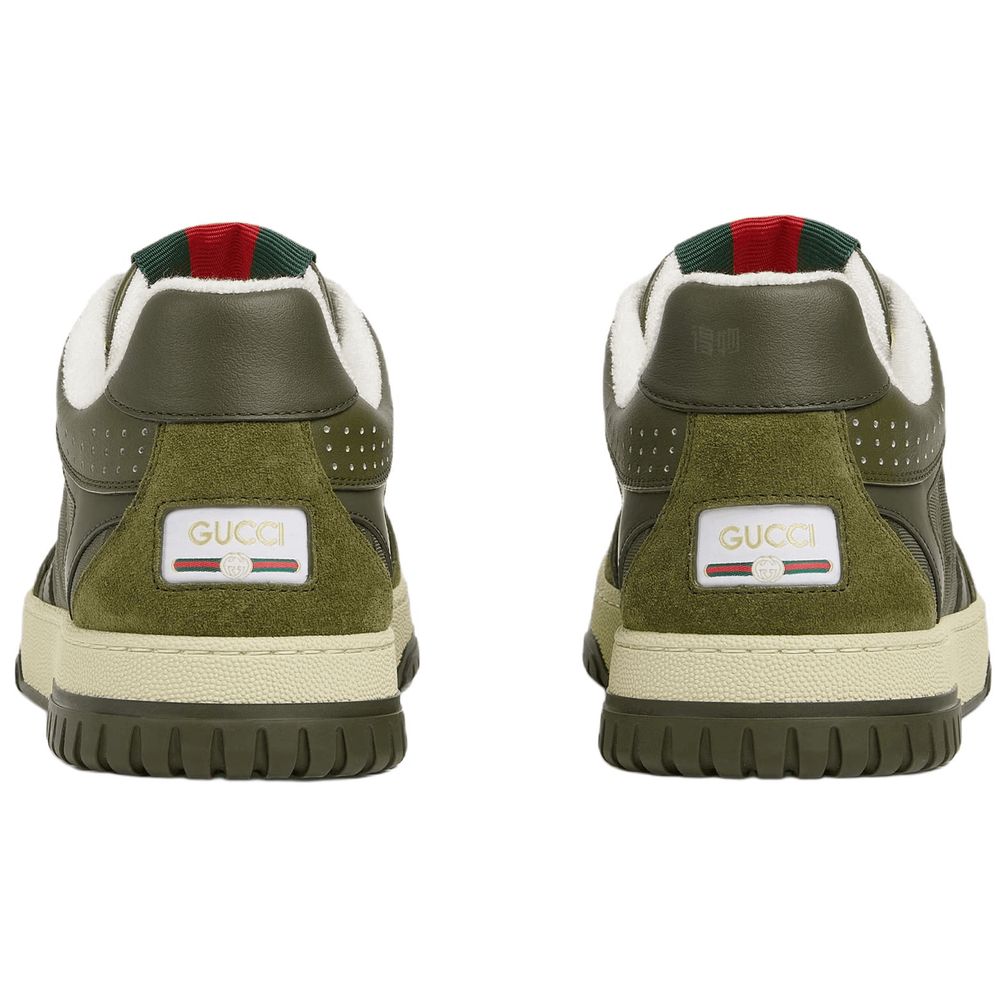 Gucci Re-Web Suede Low Top Sneakers Green