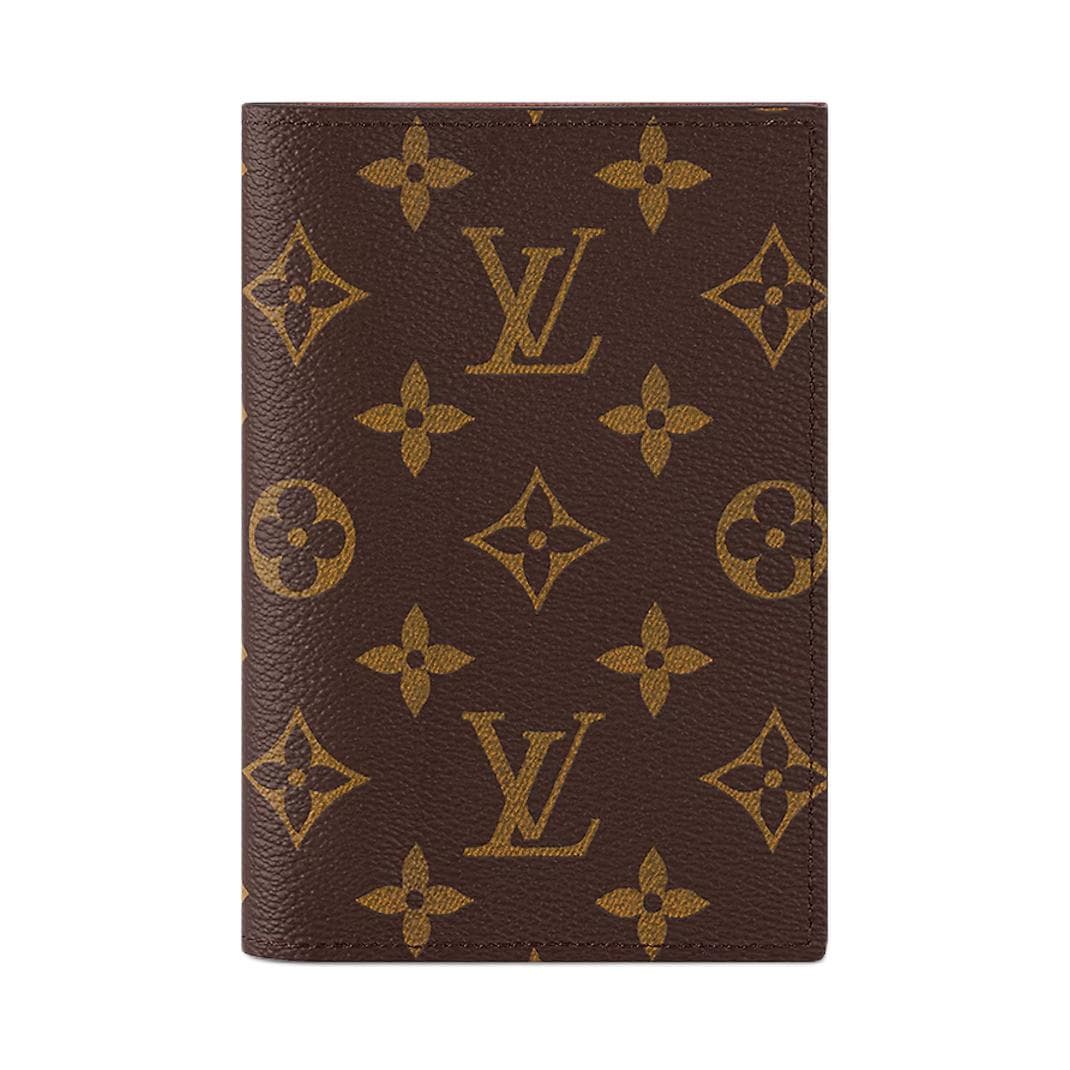 Louis Vuitton Canvas Passport Holder Brown