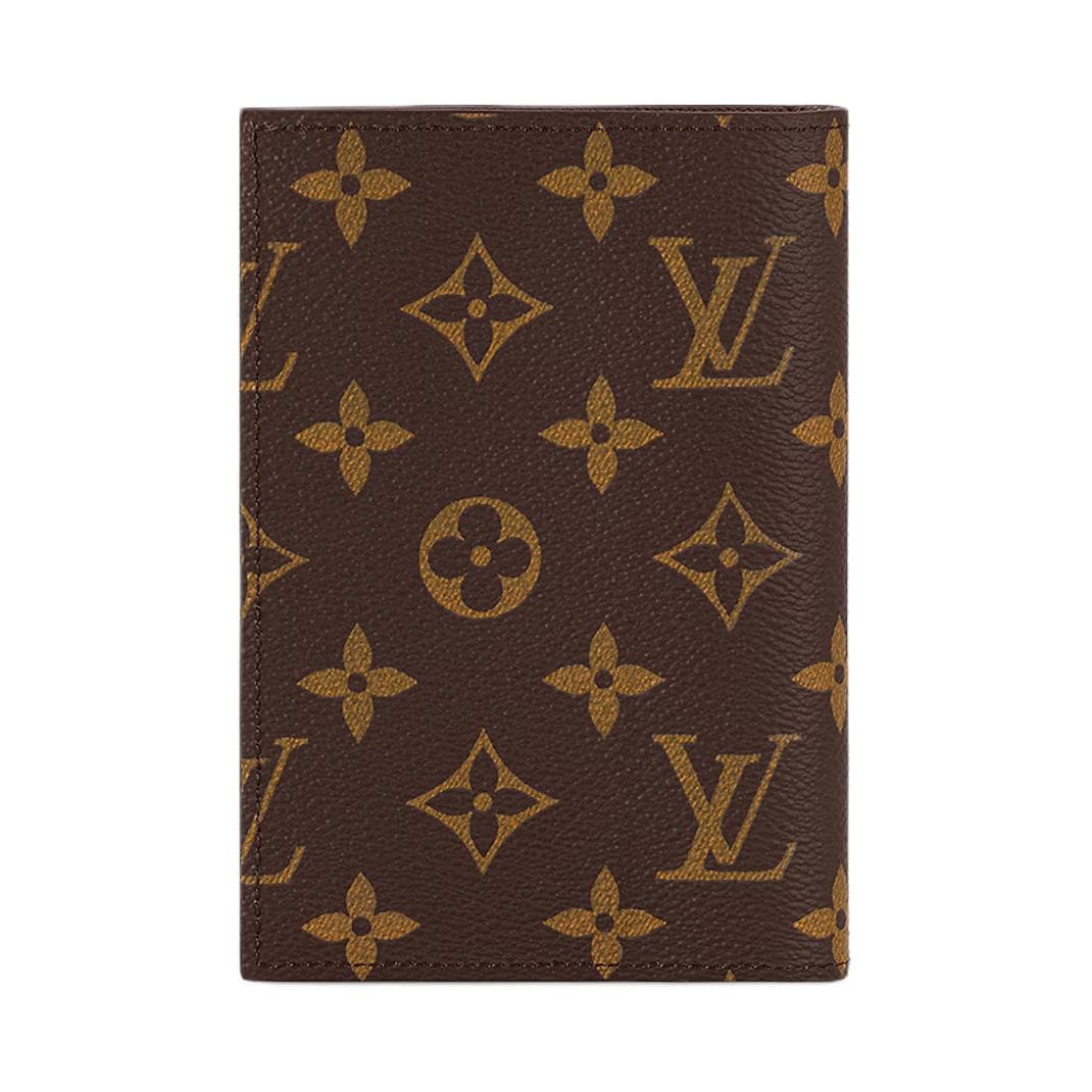 Louis Vuitton Canvas Passport Holder Brown