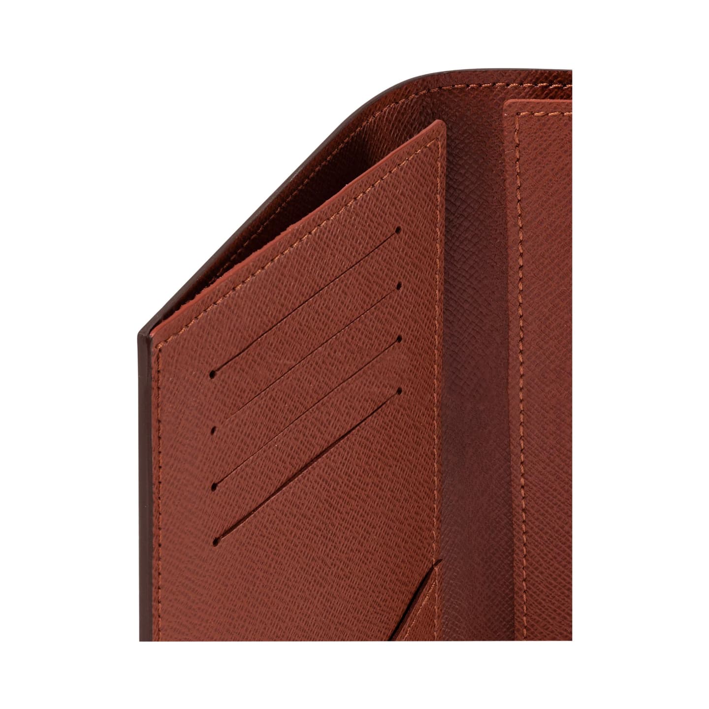 Louis Vuitton Canvas Passport Holder Brown