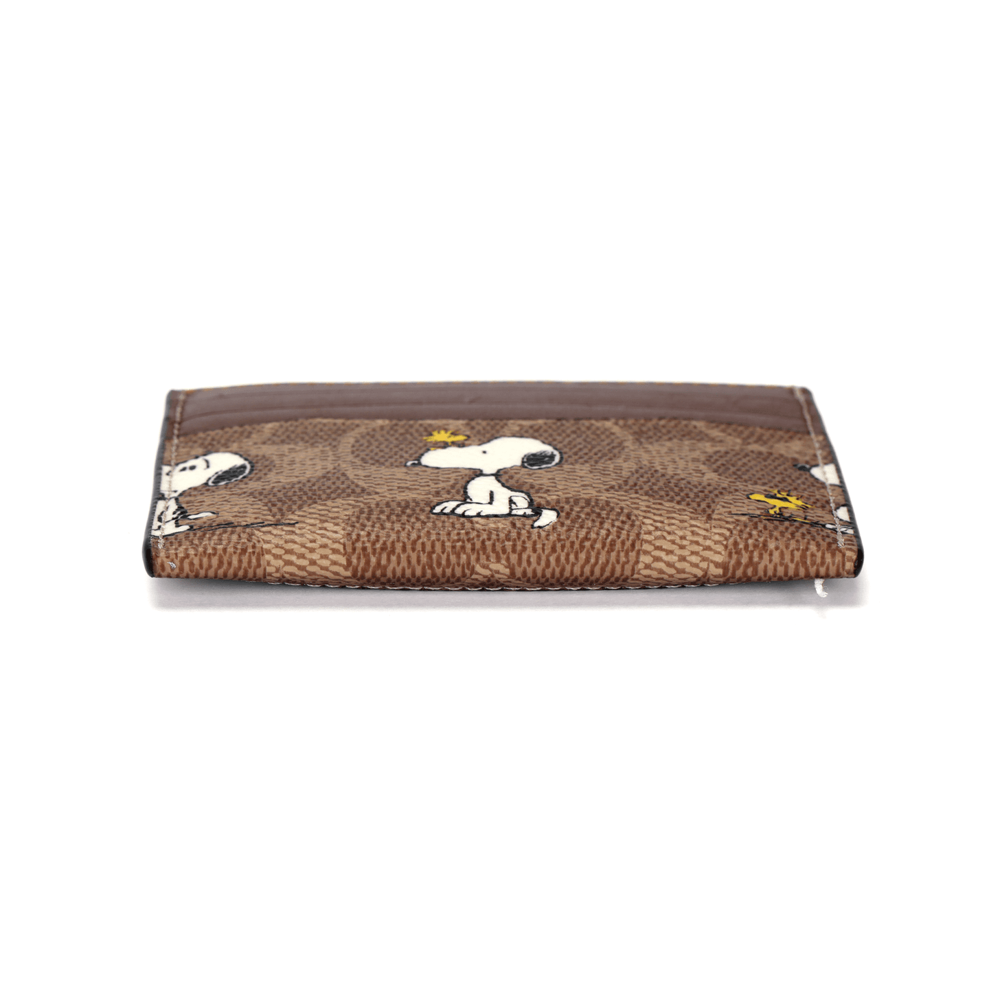 COACH x PEANUTS Slim Card Case Brown