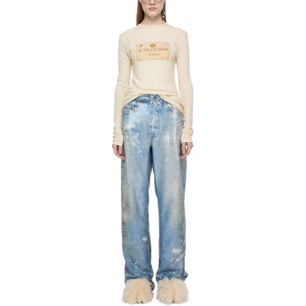 Acne Studios Double-Layered Long Sleeve Beige