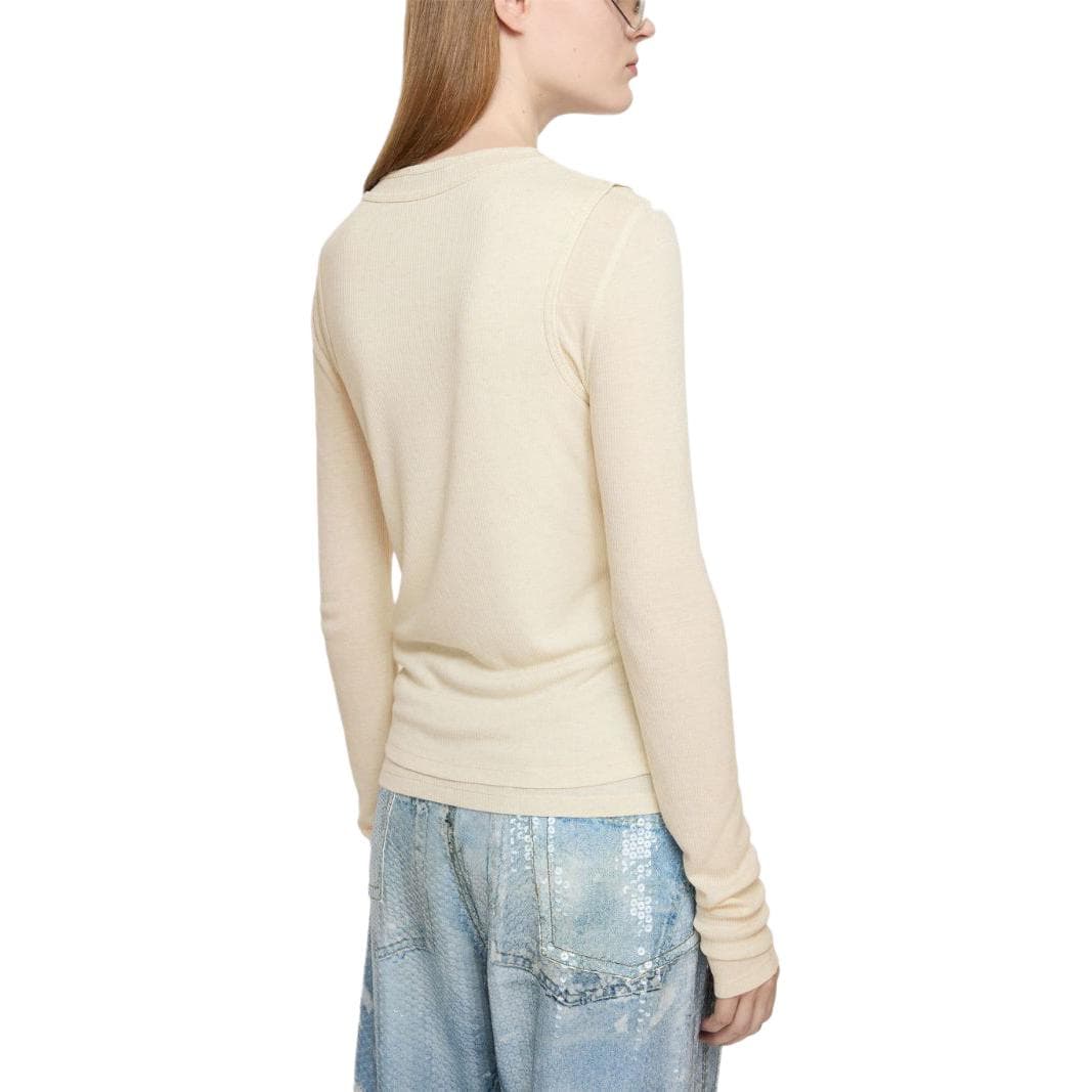 Acne Studios Double-Layered Long Sleeve Beige