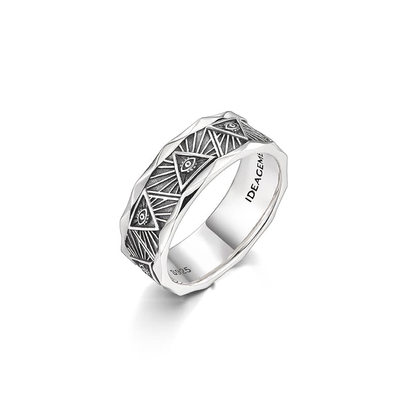 IDEAGEMER Eye of God Ring