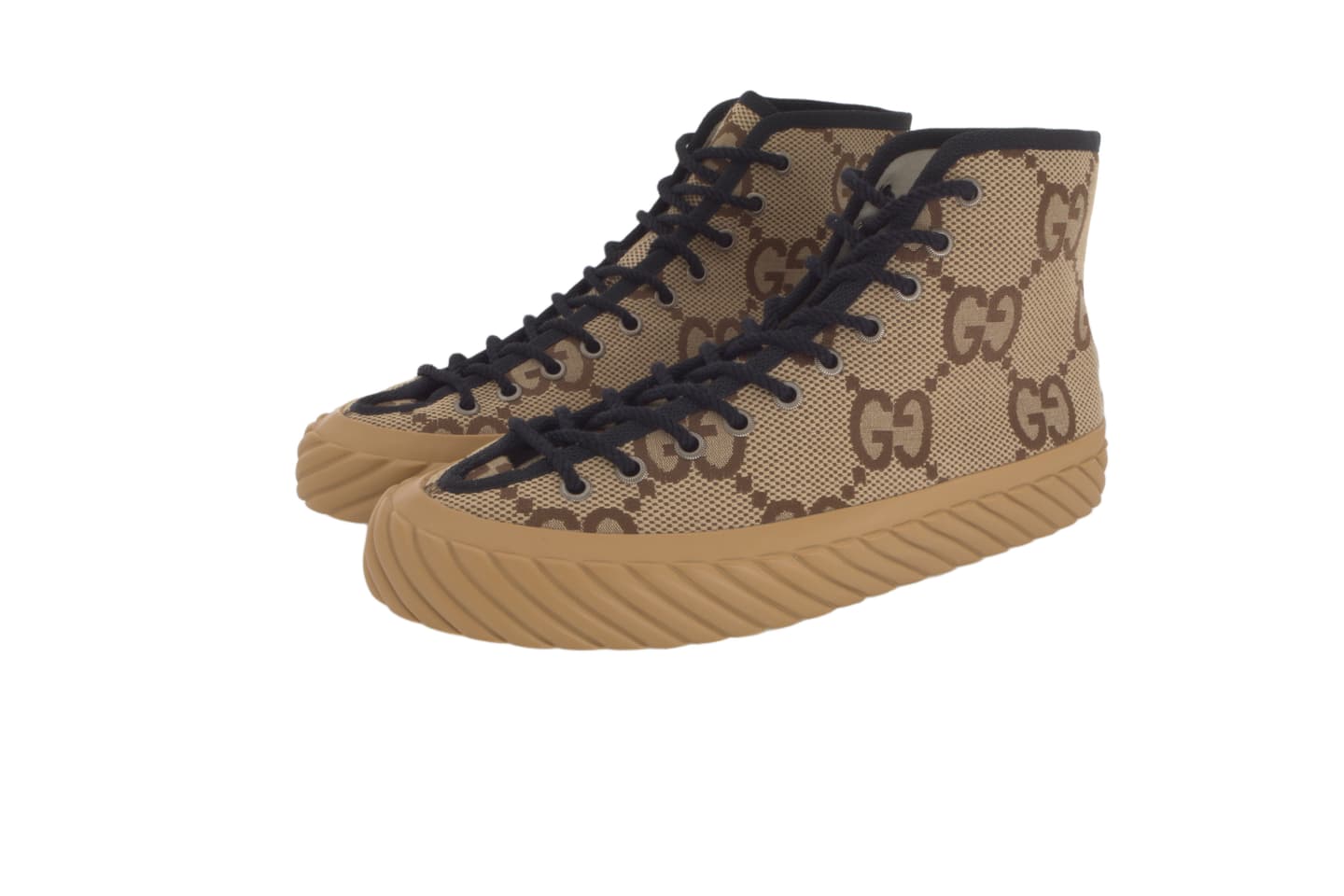 Gucci High-Top Sneakers Camel