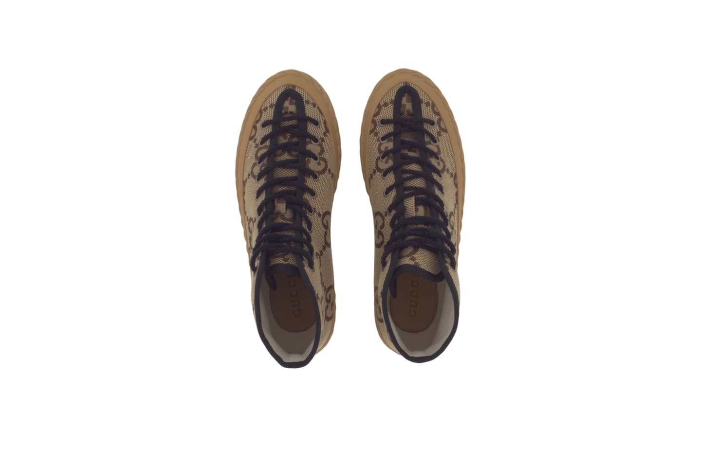 Gucci High-Top Sneakers Camel