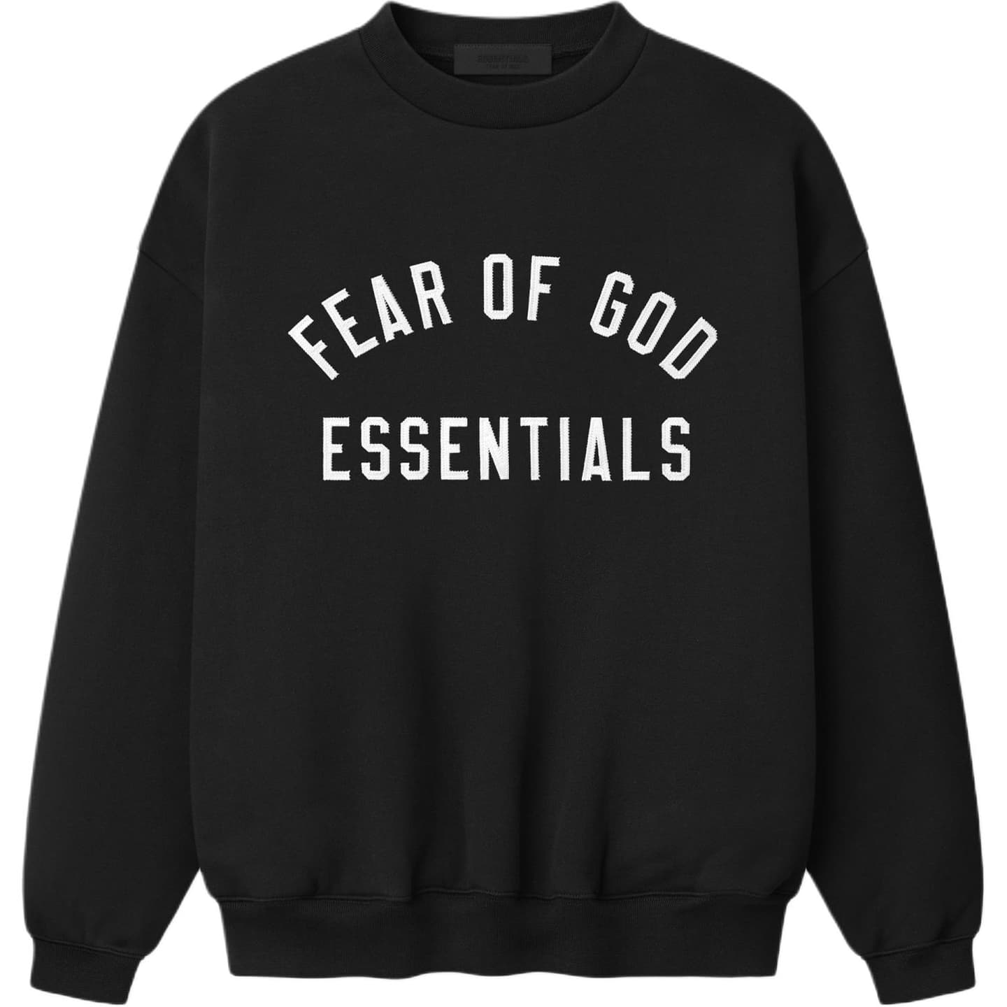 Essentials SS26 90'S CREWNECK SWEATSHIRT VINTAGE BLACK