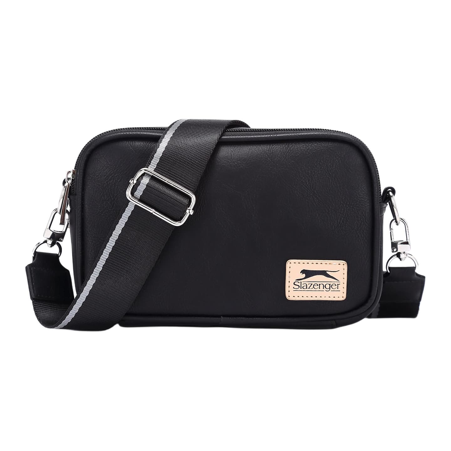 Slazenger Retro Logo Waist Bag Black