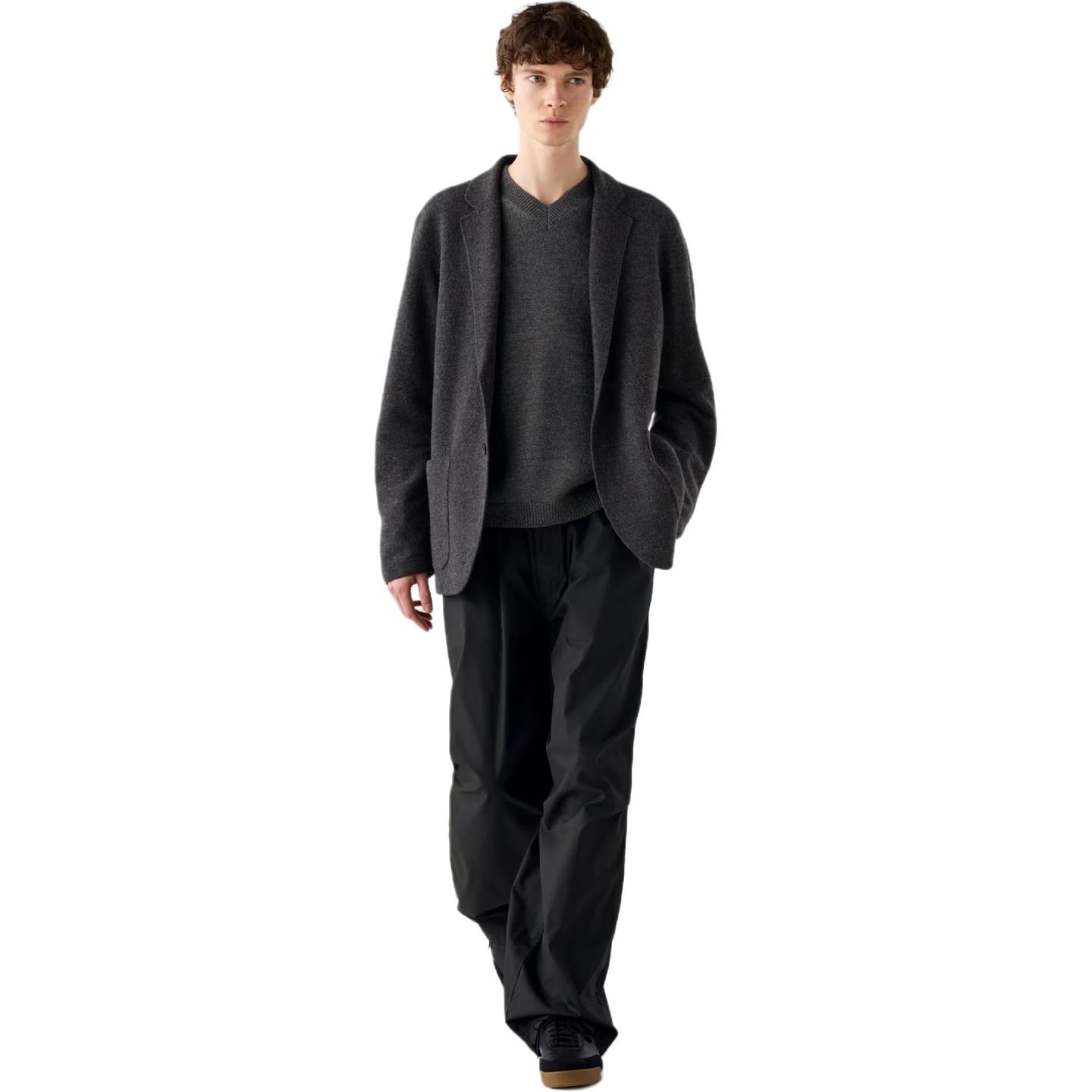 UNIQLO x Clare Waight Keller FW24 Knit Jacket Deep Gray