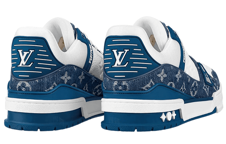 Louis Vuitton Trainer Denim Blue White