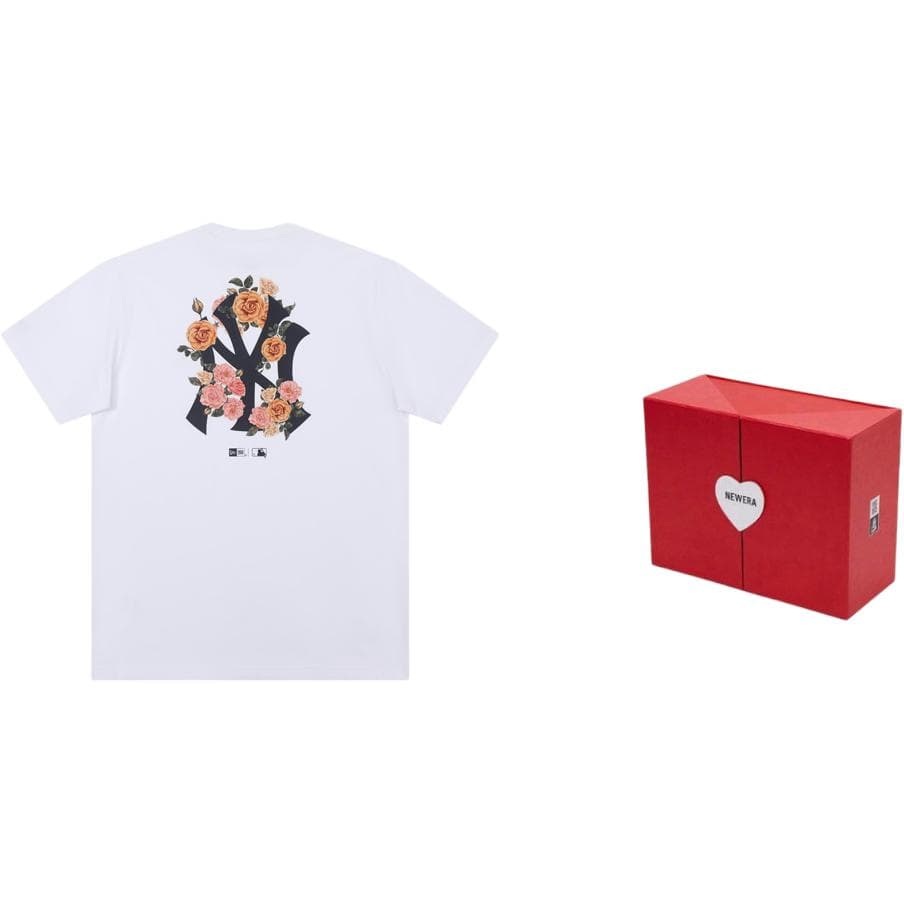 New Era x MLB SS24 Floral Logo T-Shirt White