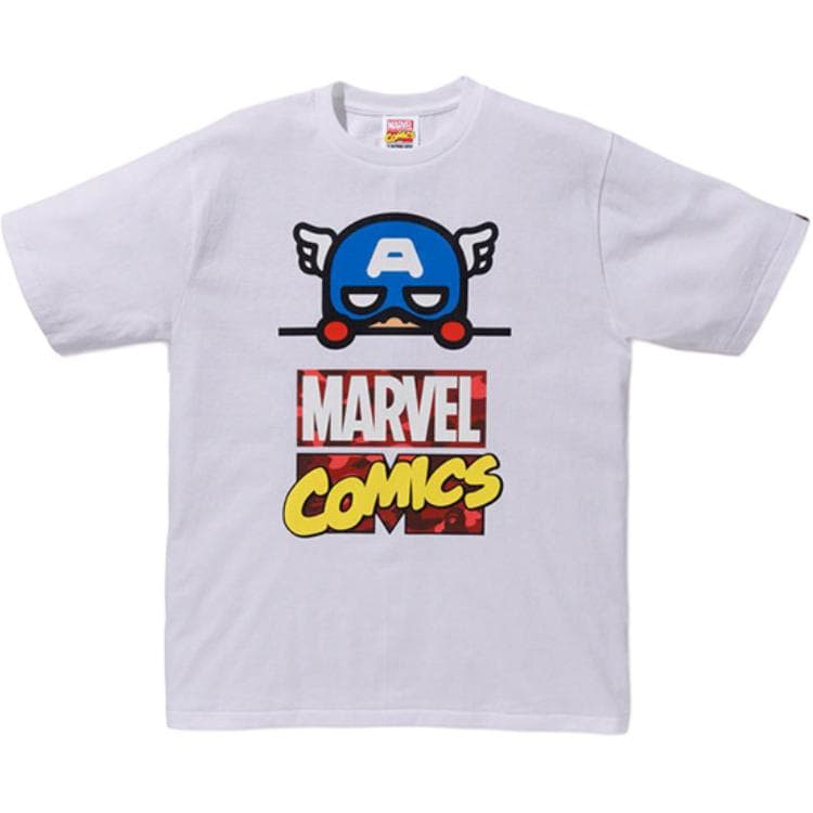 BAPE x Marvel Captain Tee White