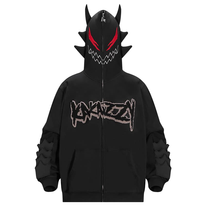 KAKAZZY Y2K Hoodie Black