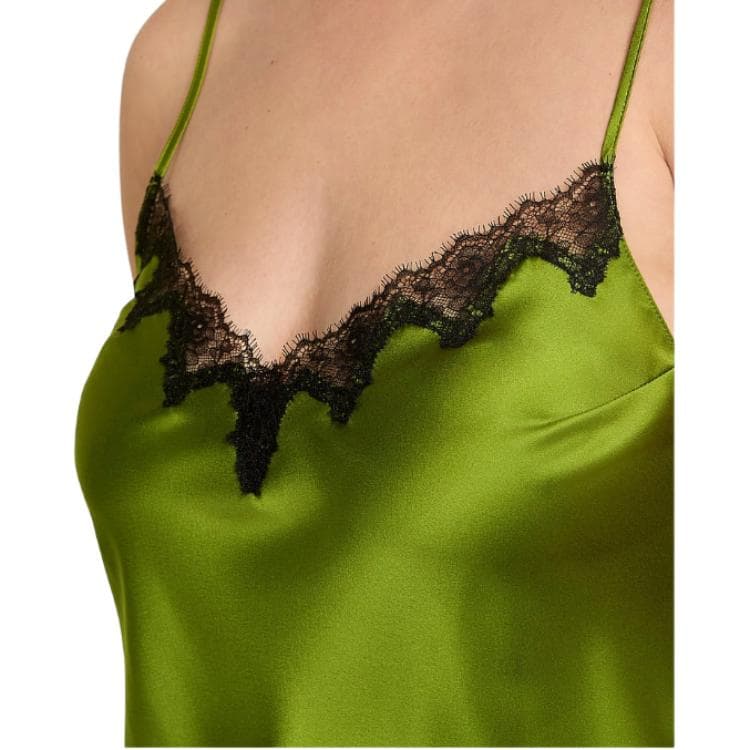 Victoria's Secret Floral Lace V-Neck Set Ice Green