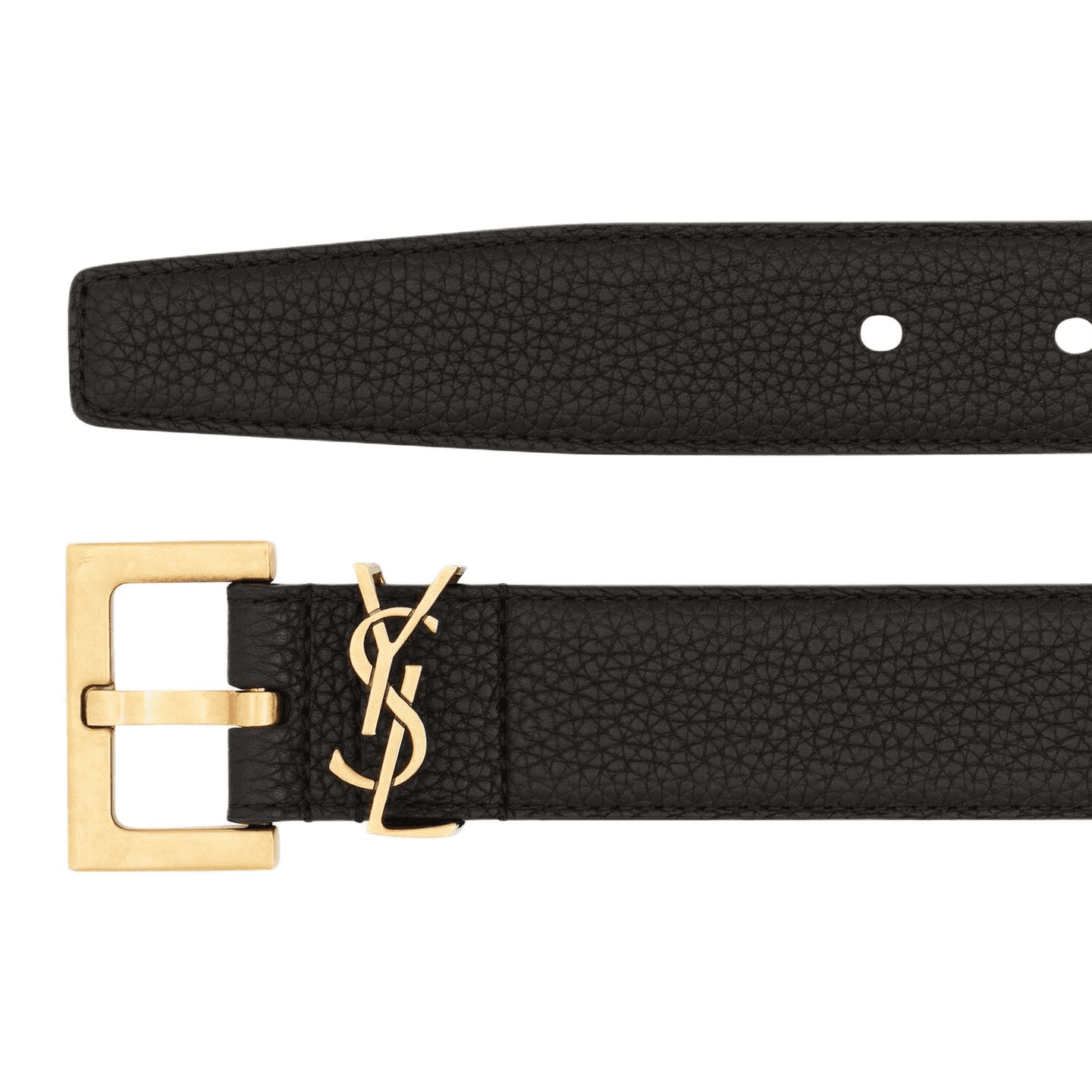 Saint Laurent YSL Logo Calfskin Belt