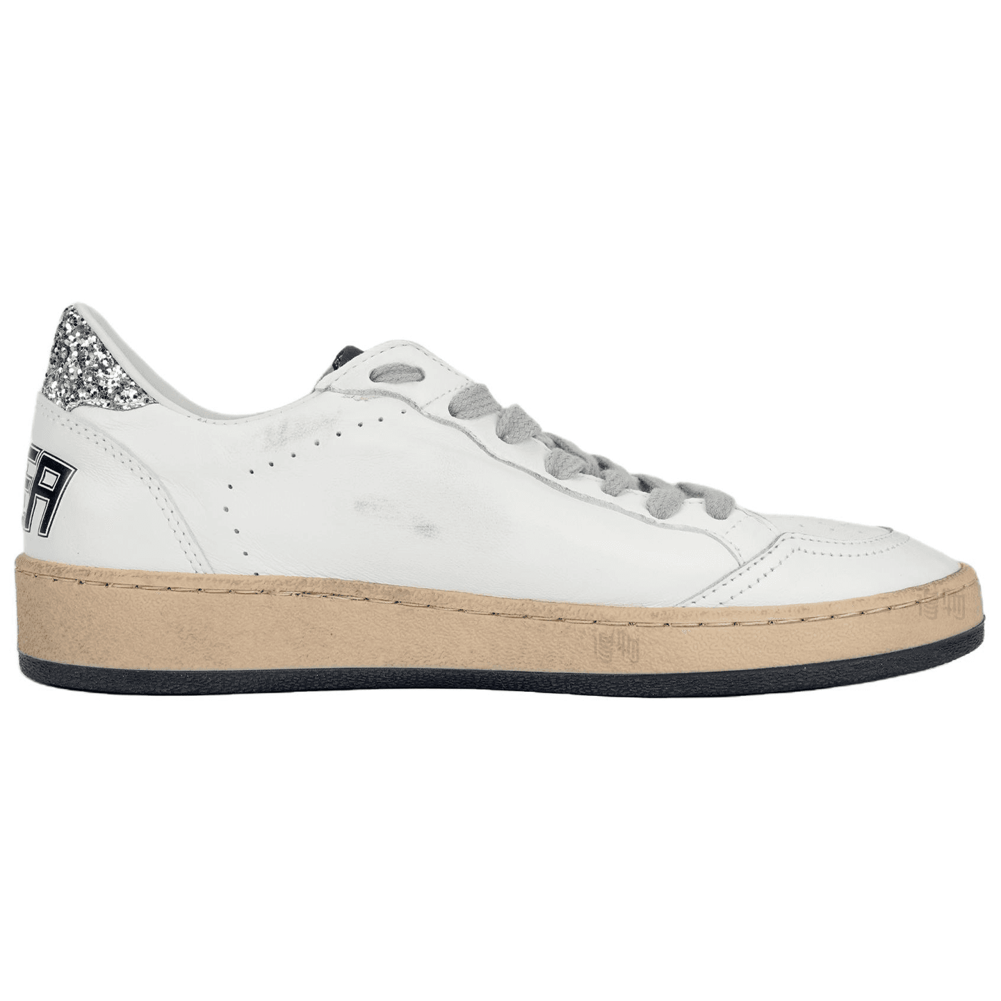 Golden Goose Ball Star White Silver