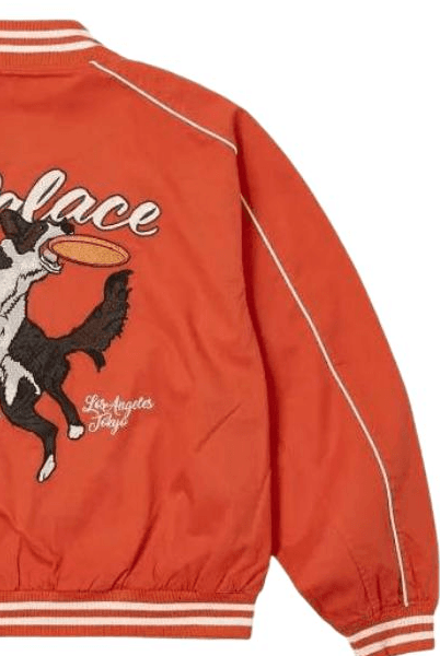 PALACE x Spitfire SS23 Baseball Jacket Red