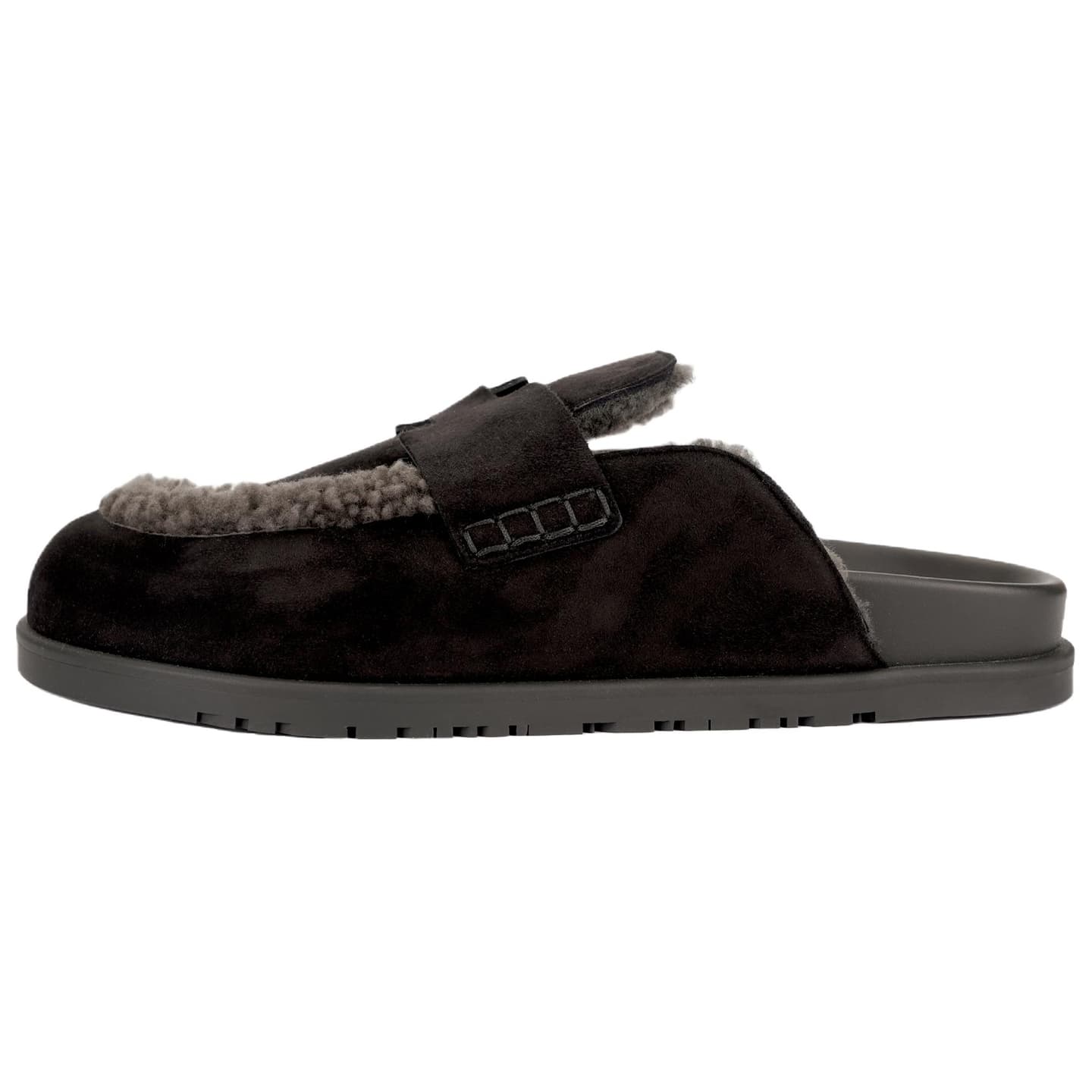 Hermes Go Slippers Black