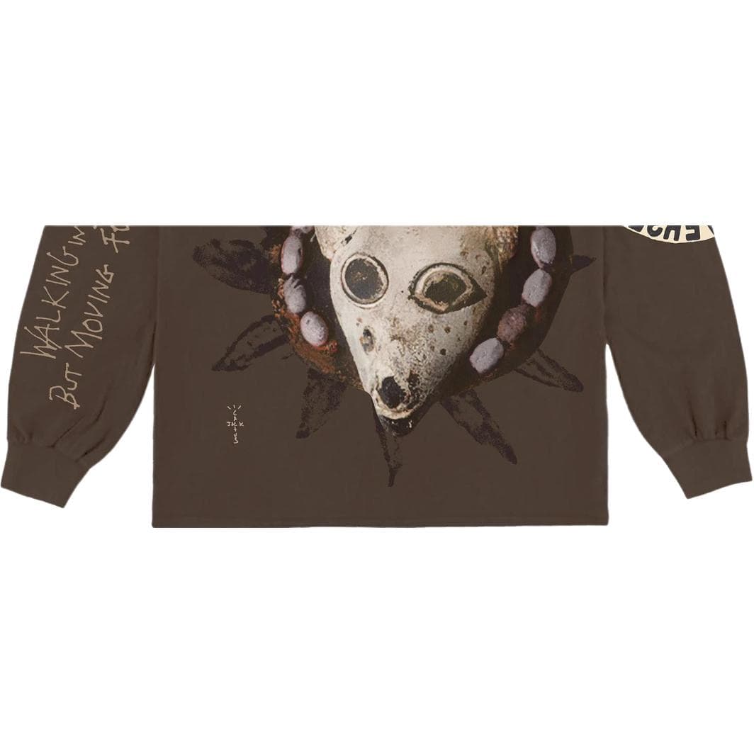Travis Scott Cactus Jack Reverse Jack Long Sleeve Tee Brown