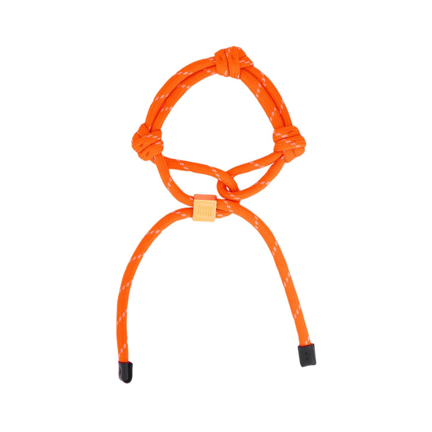 Miu Miu Logo Metal Bracelet Orange
