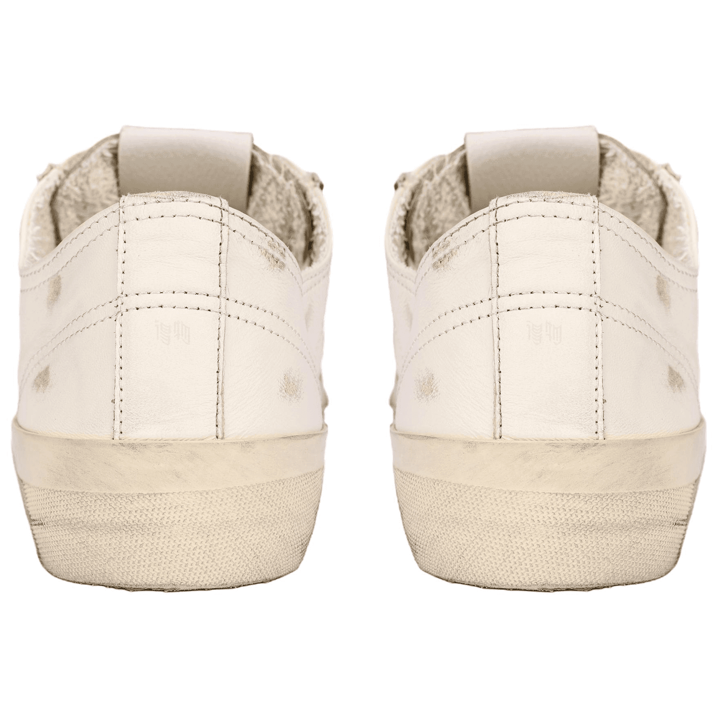 Golden Goose V-Star Beige Distressed