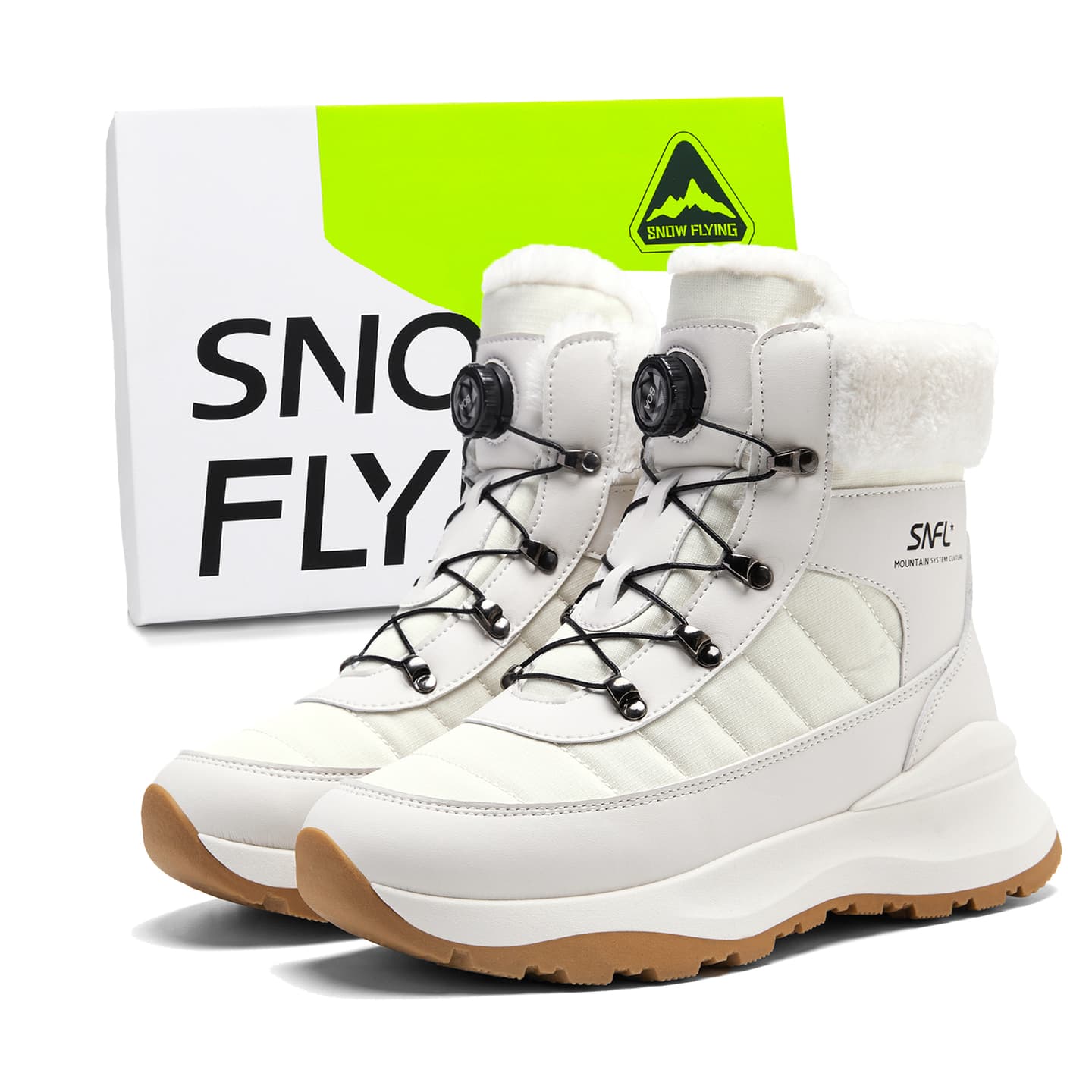 SNOW FLYING