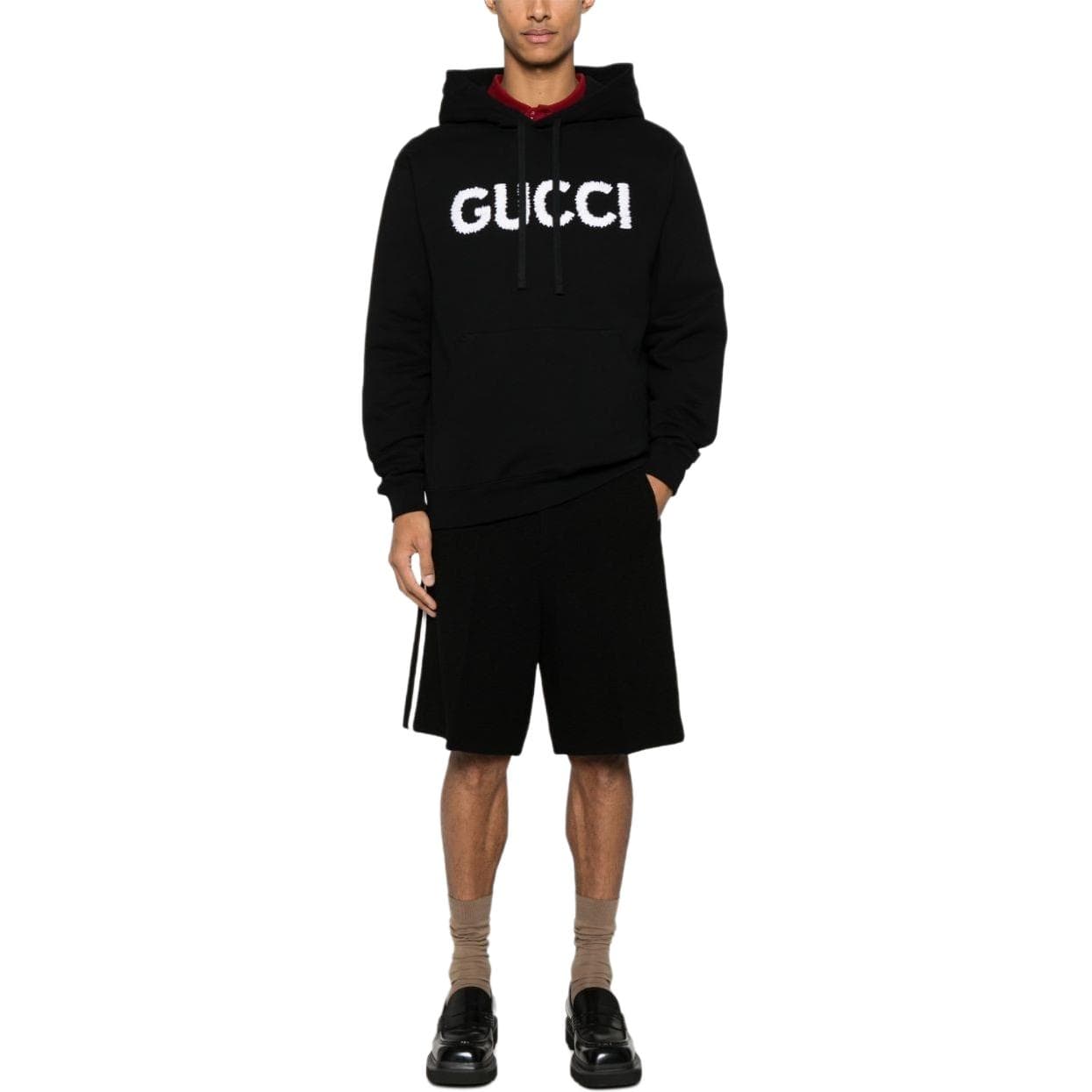 GUCCI FW24 Logo Hoodie Black