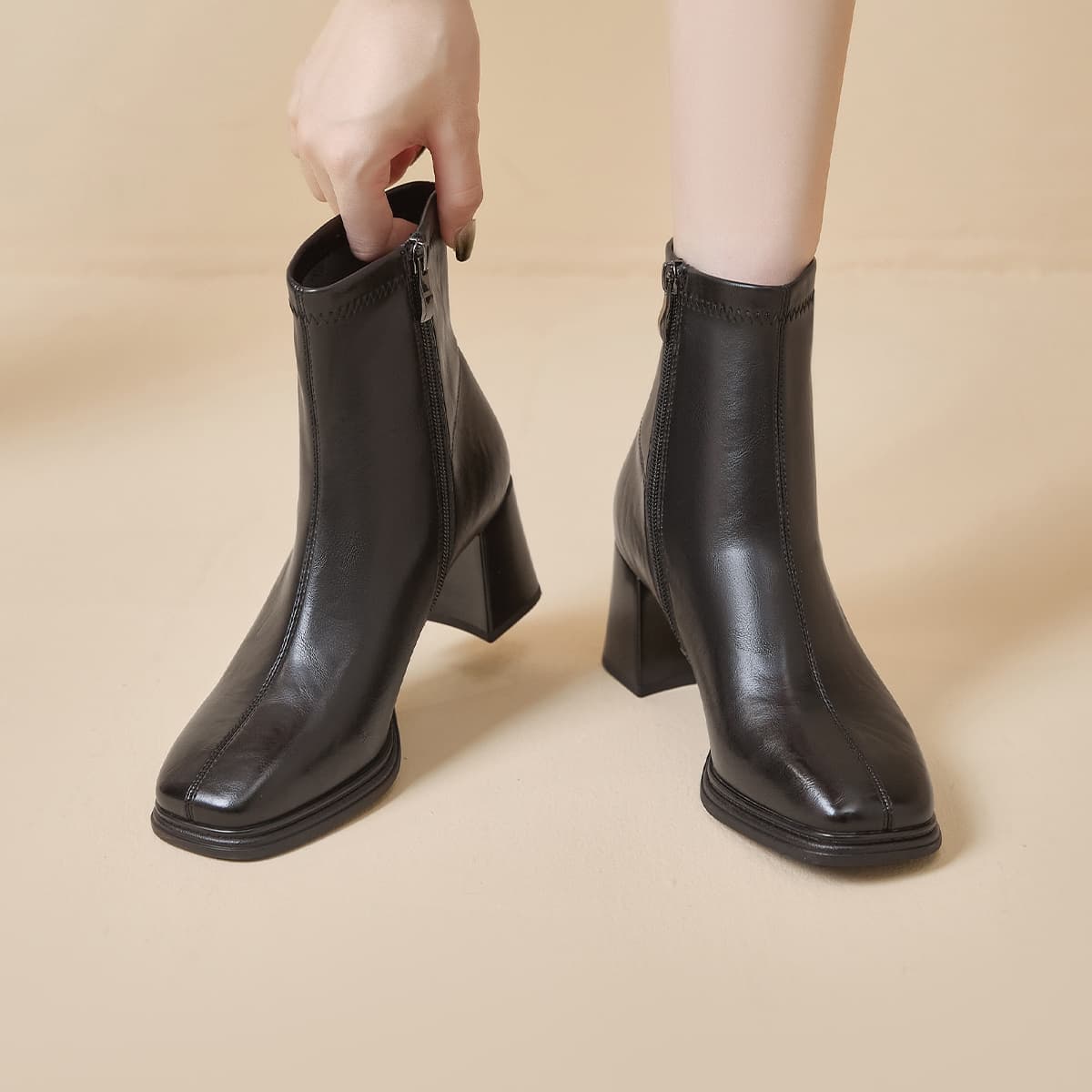GEMEIQ Elastic Ankle Boots